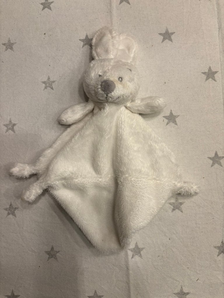 Vib very important baby: zacht wit konijn knuffeldoekje!, Kinderen en Baby's, Speelgoed | Knuffels en Pluche, Overige merken, Overige karakters