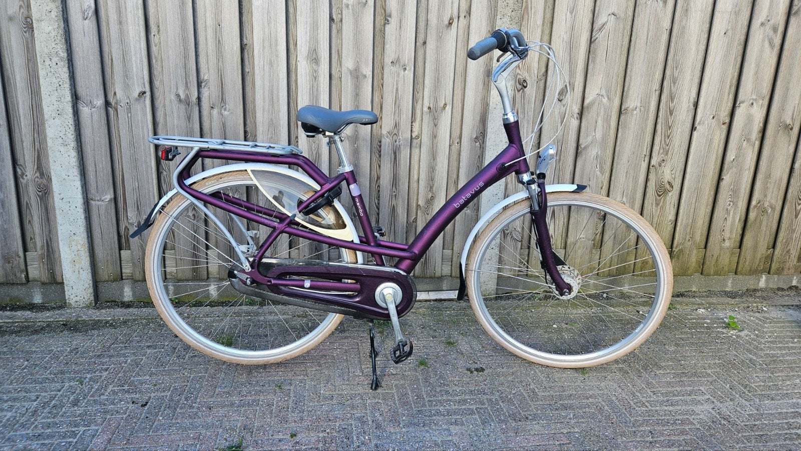 Batavus Mambo Damesfiets - Paars, Fietsen en Brommers, Ophalen, Gebruikt, 47 tot 50 cm, Versnellingen