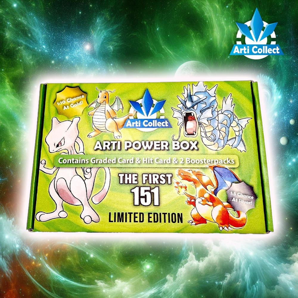 Pokemon Arti Powerbox ! 151 Edition! GOLD ZILVER CHASE! 151