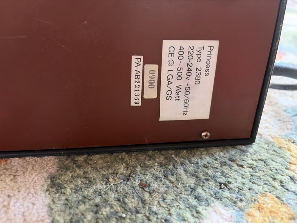 Princess Broodrooster Type 2380 - Compact en Eenvoudig, Ophalen of Verzenden, Gebruikt