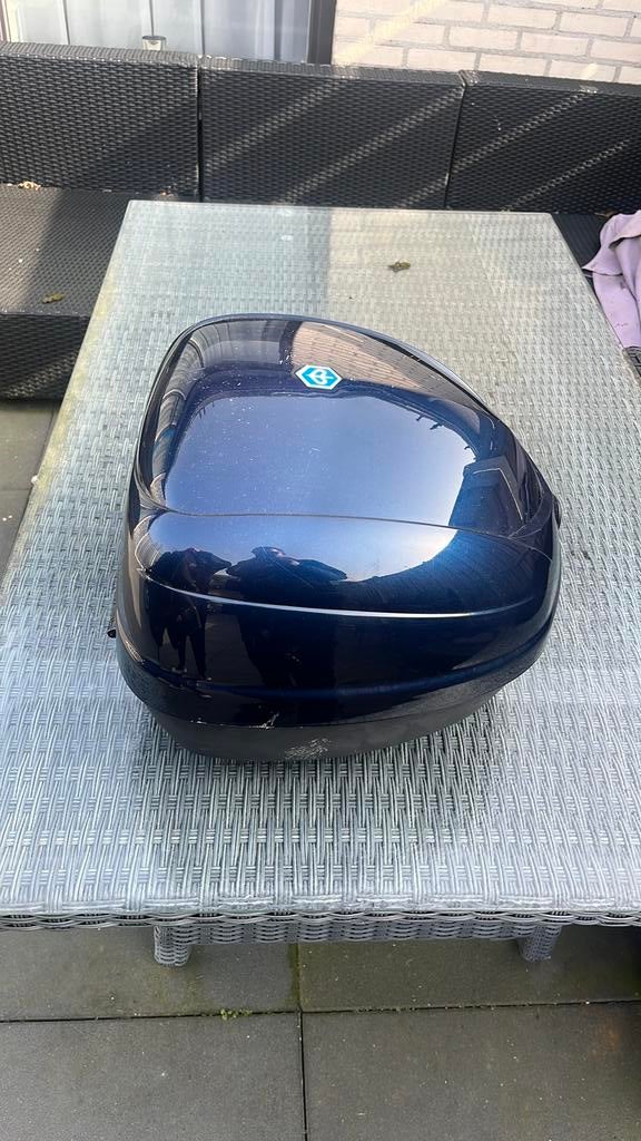 Piaggo fly topkoffer daonker blauw, Ophalen, Nieuw