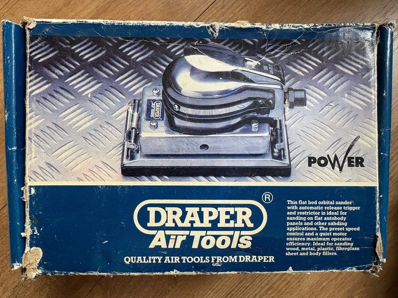Vintage Draper Air Tools Vlakschuurmachine, Doe-het-zelf en Verbouw, Ophalen, Gebruikt, Minder dan 600 watt, Vlakschuurmachine