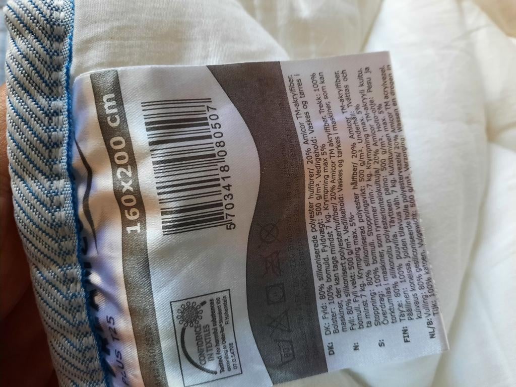 Matras topper 160x200. Jysk., Wit, Overige typen, Tweepersoons, Ophalen of Verzenden