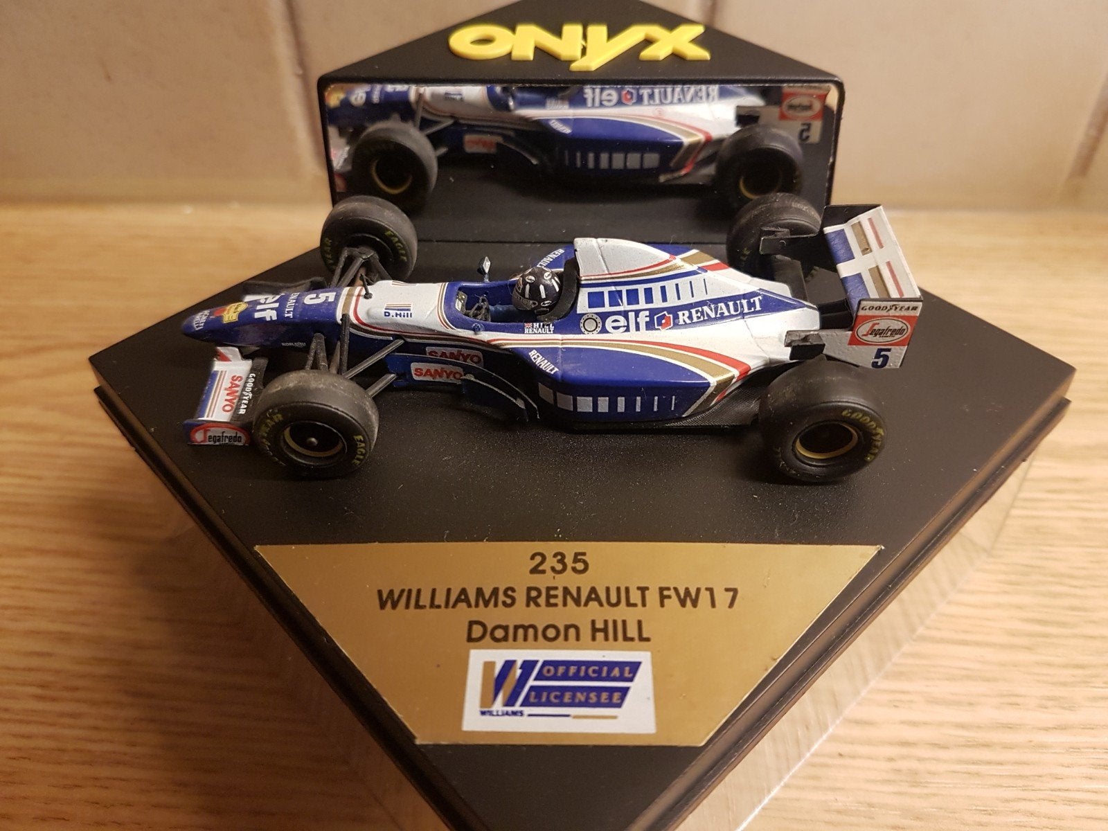 f1 Williams Renault fw17 Damon hill 1995, Hobby en Vrije tijd, Modelauto's | 1:43, Ophalen of Verzenden, Zo goed als nieuw, Auto