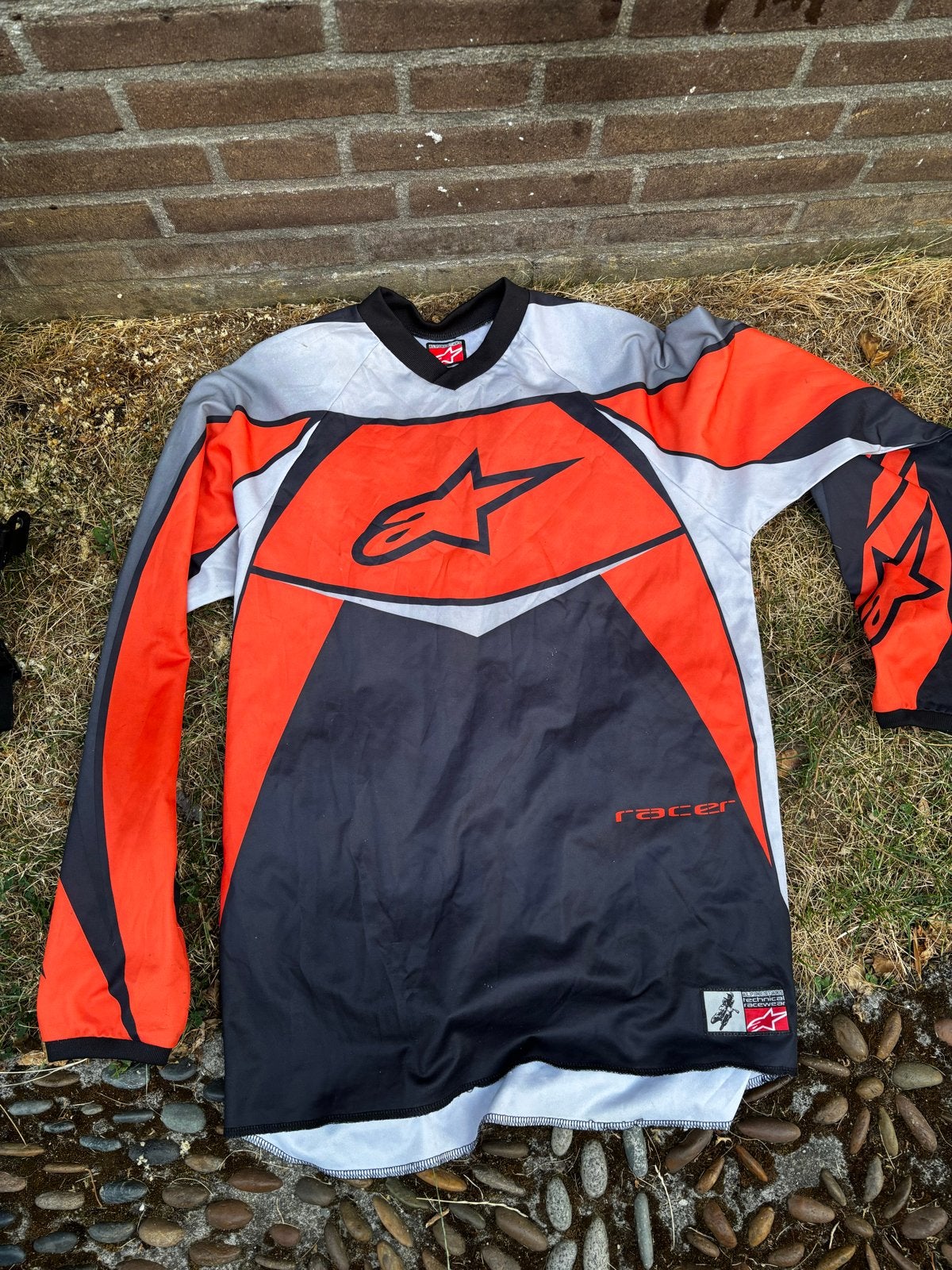Alpinestars Motorcross Shirt en Borstbeschermer (Maat L), Ophalen, Tweedehands, Heren, Motorcrosskleding