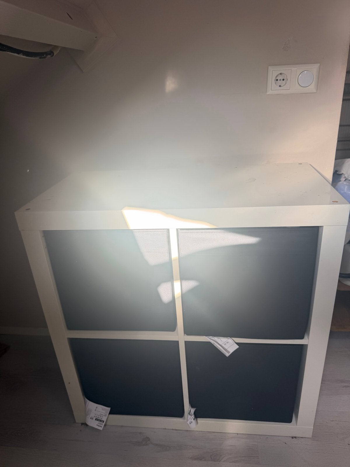 IKEA Kallax Kast met 4 Vakken - Wit, Ophalen, Gebruikt