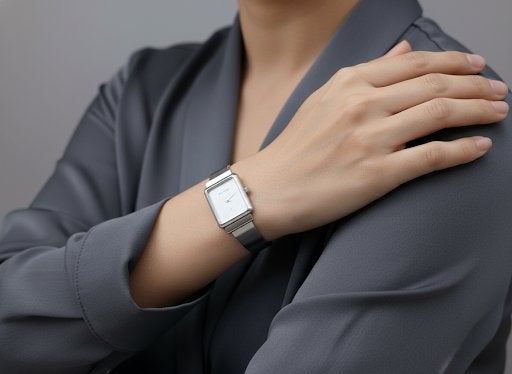 Zilveren horloge, Splendid, 15.5 cm, Overige merken, Gebruikt, Info@zilverwebsite.nl, Verzenden