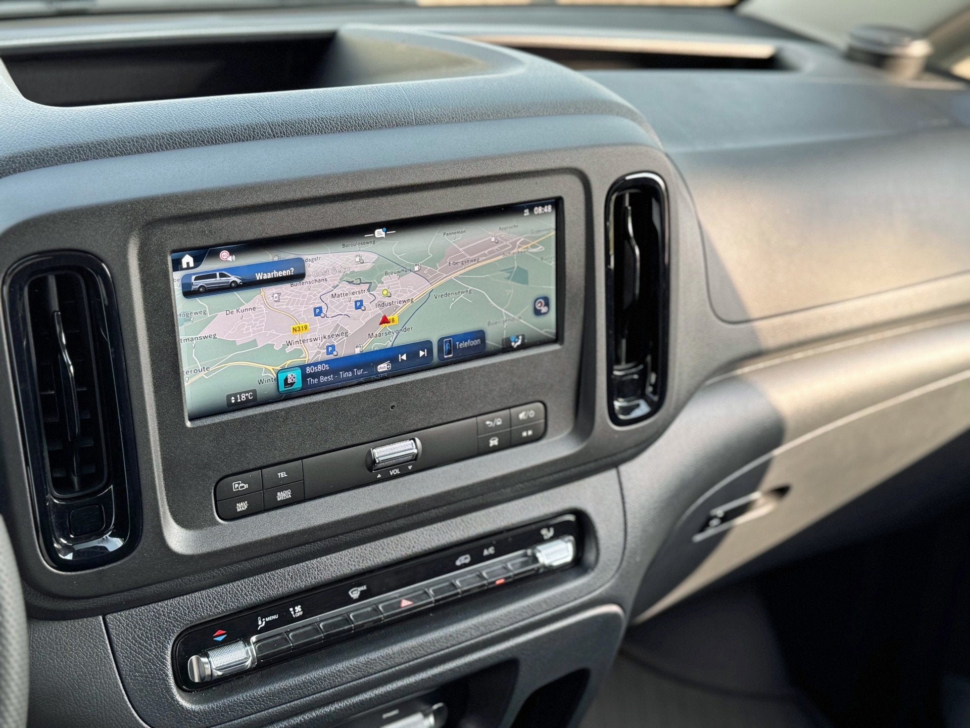 Mercedes-Benz Vito 116 L2 Pro Bpm vrij Multibeam Deuren Navi, Automaat, 12 maanden, Gebruikt, Zwart