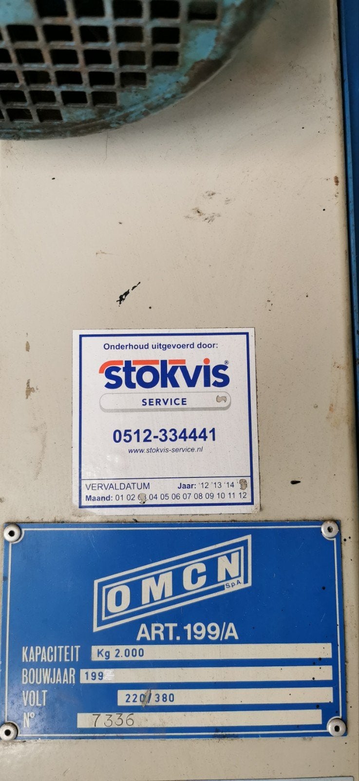 OMCN 2-koloms hefbrug 2000 kg – goed werkend – 3 fase, Ophalen, Gebruikt