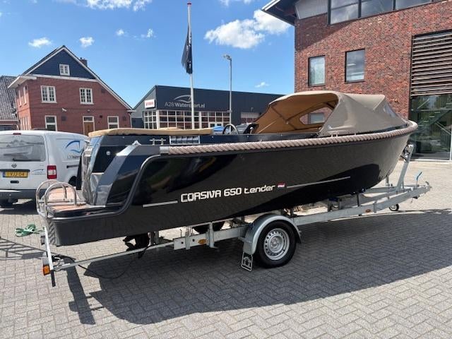 Corsiva 650 Tender, Watersport en Boten, Sloepen, Gebruikt, Tender, Corsiva, Bilgepomp, Boegschroef, Buiskap, Elektrische start