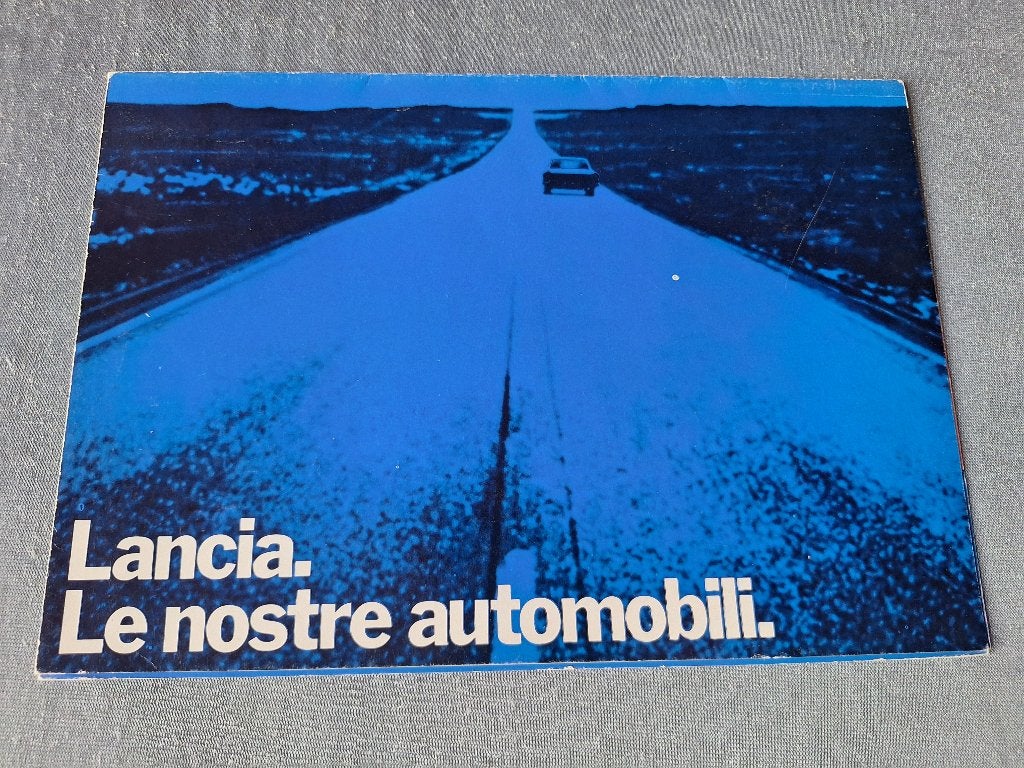 Brochure LANCIA le Nostre Automobili  - 1974 Engels, Verzenden, Gelezen, Overige merken