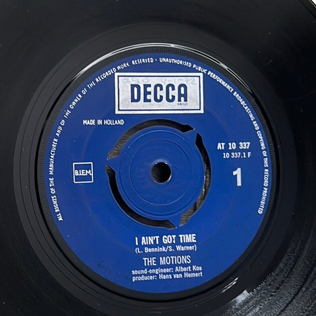 The Motions - I ain’t got time 7” NL 1968, Ophalen of Verzenden, Gebruikt, Pop