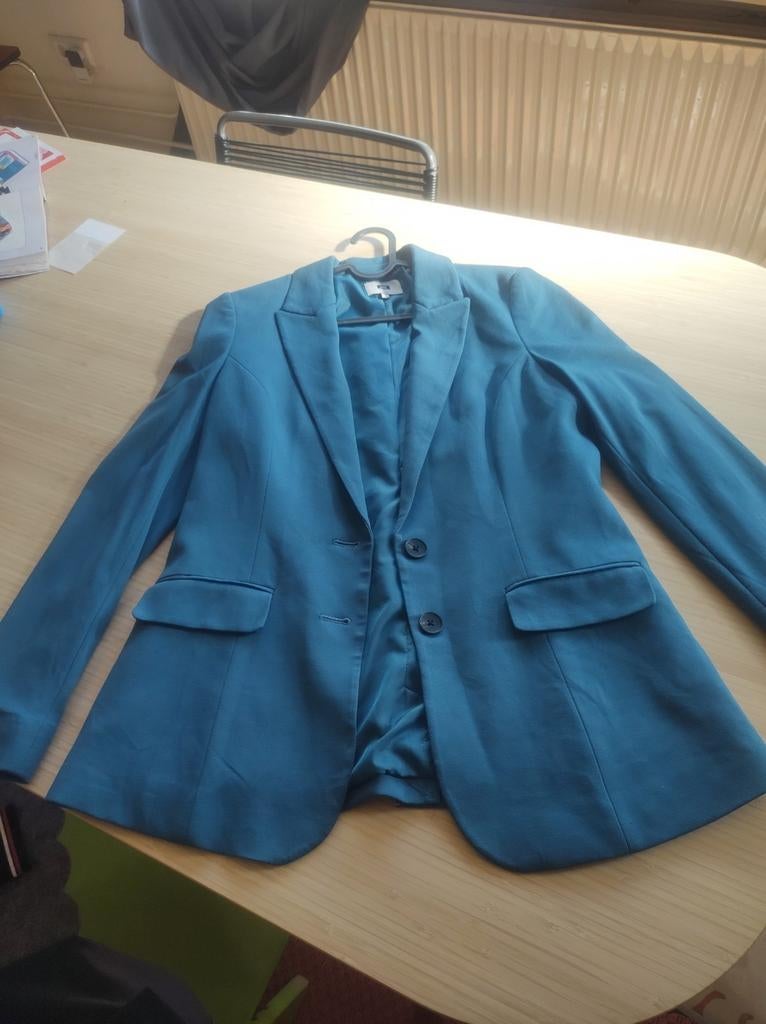 WE petrol blazer - maat L - goede conditie, Kleding | Dames, Blauw, WE, Maat 42/44 (L), Ophalen of Verzenden