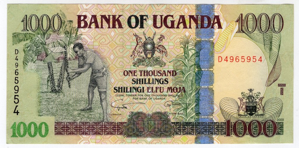 Oeganda 1000 Shilling 2009 vf, Verzenden, Overige landen