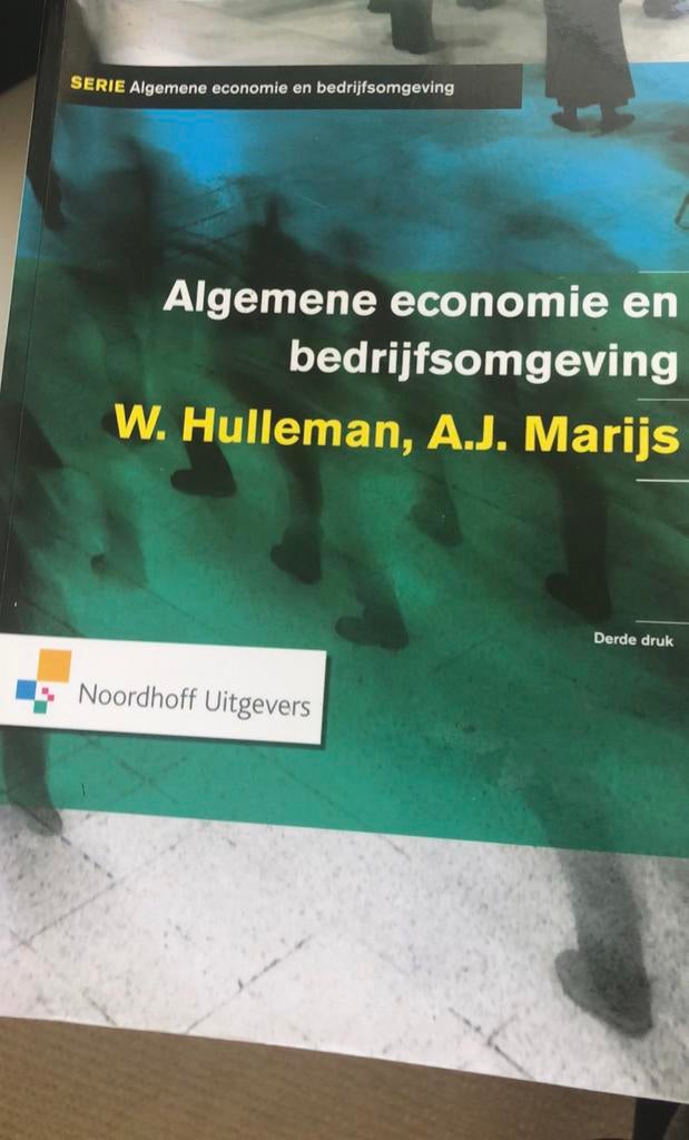Algemene economie en bedrijfsomgeving Hullemans Marijs, Ophalen of Verzenden, Beta, Zo goed als nieuw, HBO