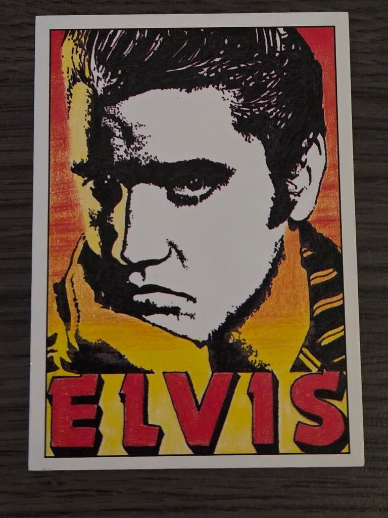 Elvis Presley panini Fanta sticker 1987, Ophalen of Verzenden, Zo goed als nieuw, Sticker