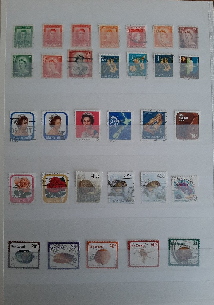 Verzameling Klassieke Postzegels Nieuw-Zeeland Nr. 5 Gest, Ophalen, Gestempeld