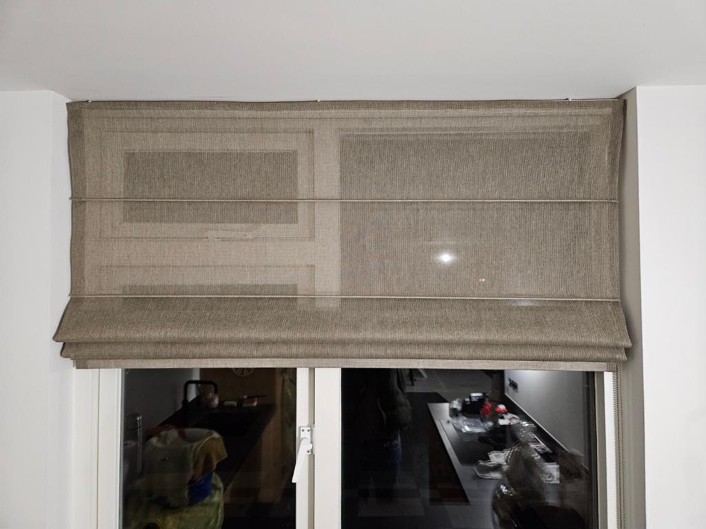 Vouwgordijn, Ophalen of Verzenden, Zo goed als nieuw, 100 tot 150 cm