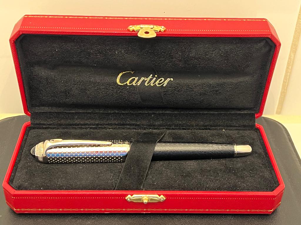 Cartier Roadster Driving Roller Ball Pen, Verzamelen, Pennenverzamelingen, Overige merken, Balpen, Met doosje, Ophalen of Verzenden