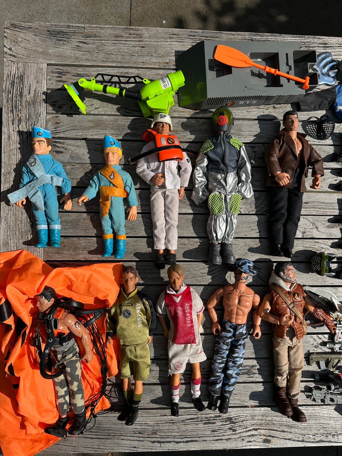 8 x Actionman en 2 Thunderbirdpoppen, Ophalen of Verzenden, Gebruikt