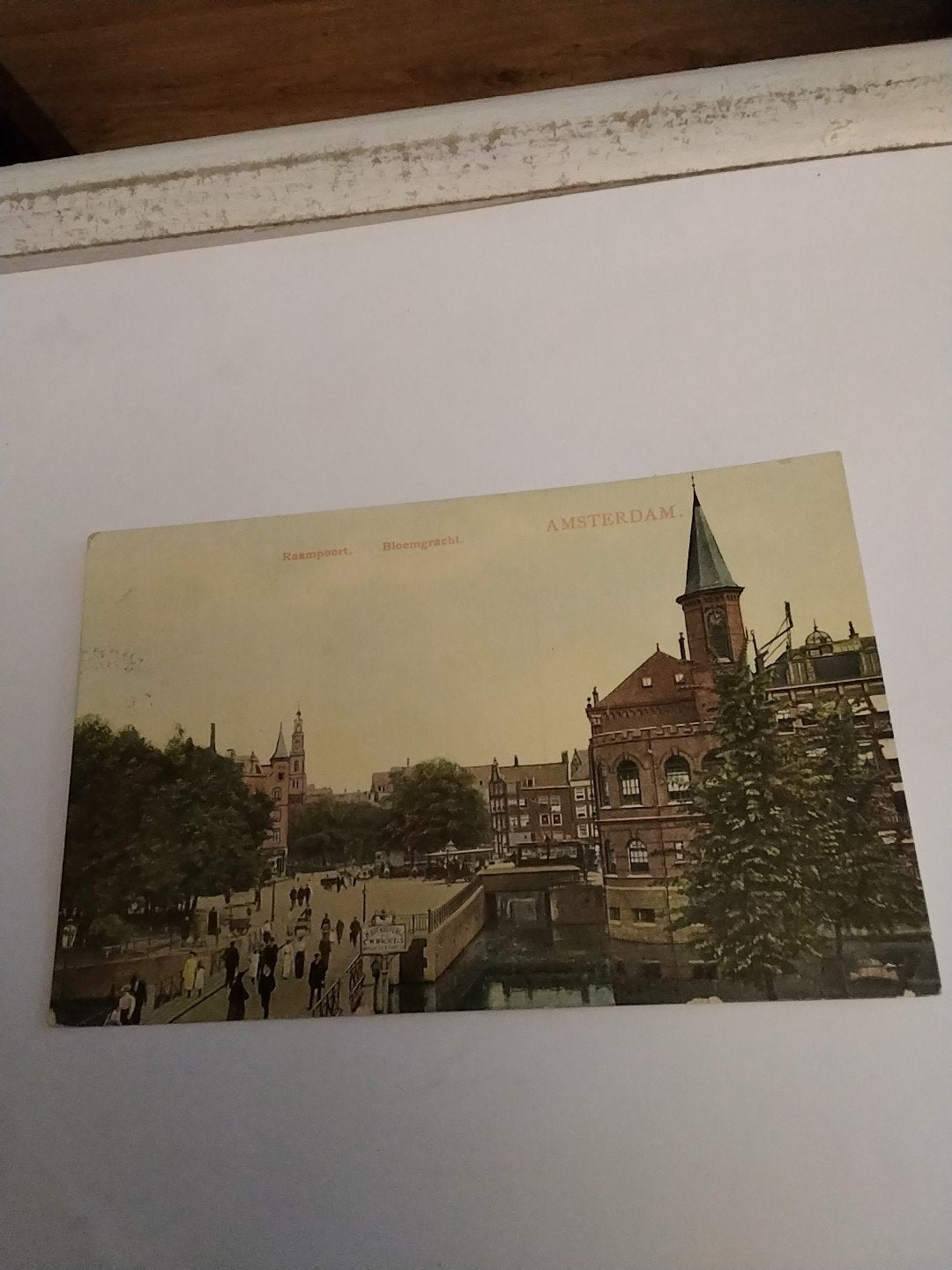 Oude ansichtkaart Amsterdam, Raamgracht Bloemgracht, Ophalen of Verzenden, Voor 1920, Gelopen, Noord-Holland