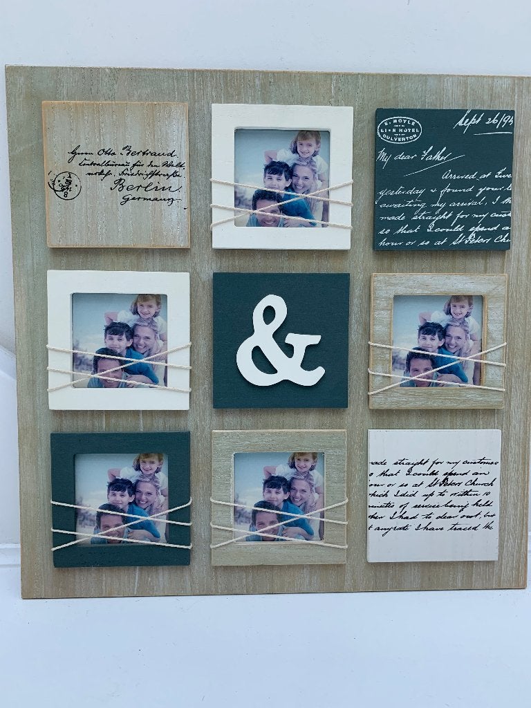 Prachtige, houten collagefotolijst!, Audio, Tv en Foto, Fotografie | Fotolijsten, Hout, Collagefotolijst, Met ophangkoord, Ophalen of Verzenden