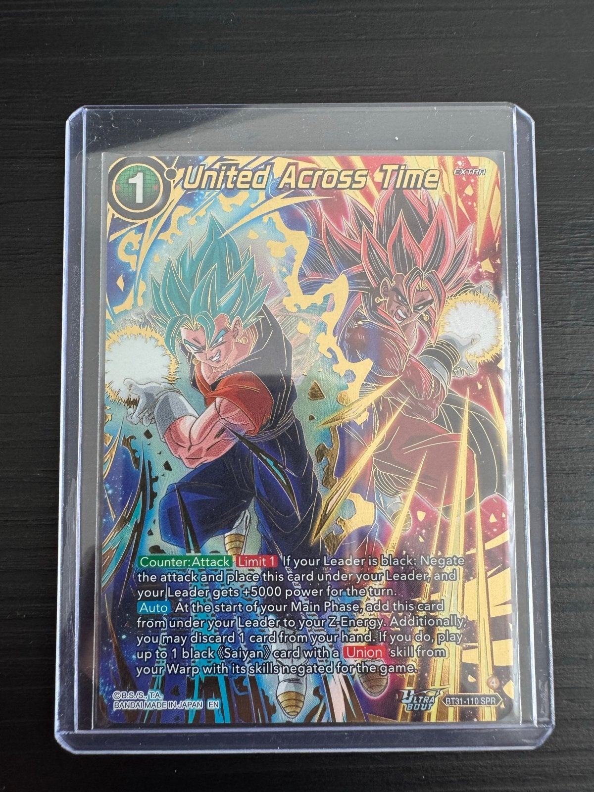 Dragon Ball Special Rare: United Across Time BT31-110 SPR, Ophalen of Verzenden, Nieuw, Losse kaart