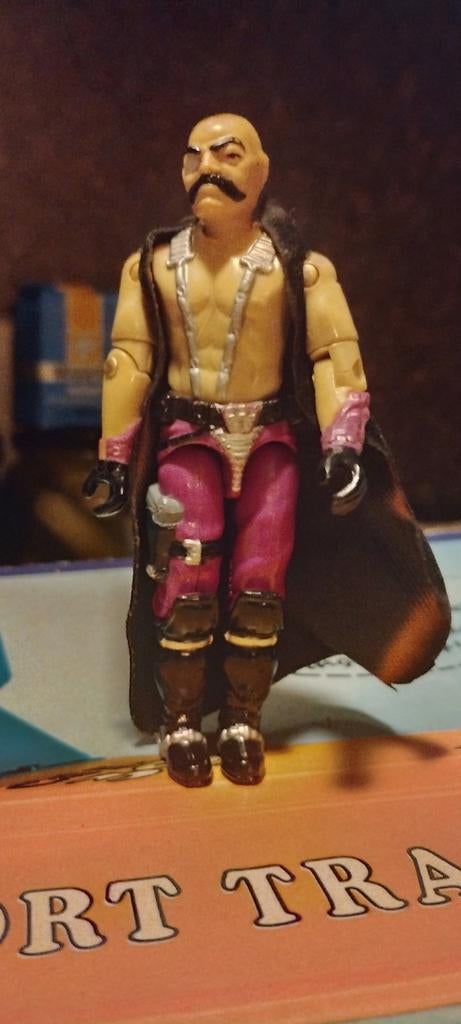 Vintage G.I. Joe Cobra Commander actiefiguur met cape, Kinderen en Baby's, Speelgoed | Actiefiguren, Gebruikt, Verzenden