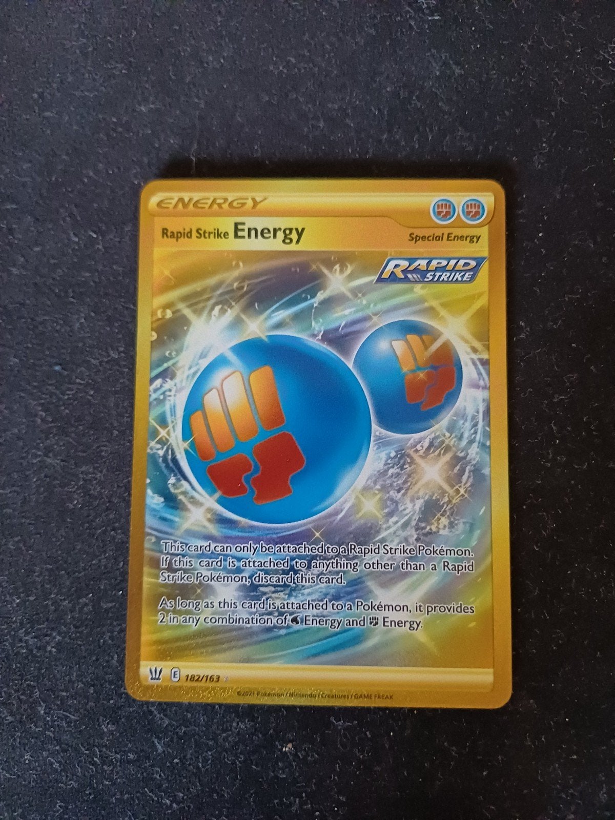 Pokémon Rapid Strike Energy -182/163, Hobby en Vrije tijd, Ophalen of Verzenden, Losse kaart