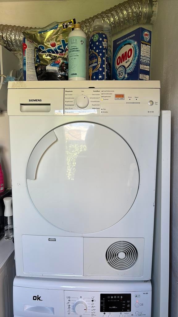Siemens E44-30 condensdroger, Ophalen, 6 tot 8 kg, Zo goed als nieuw, 85 tot 90 cm