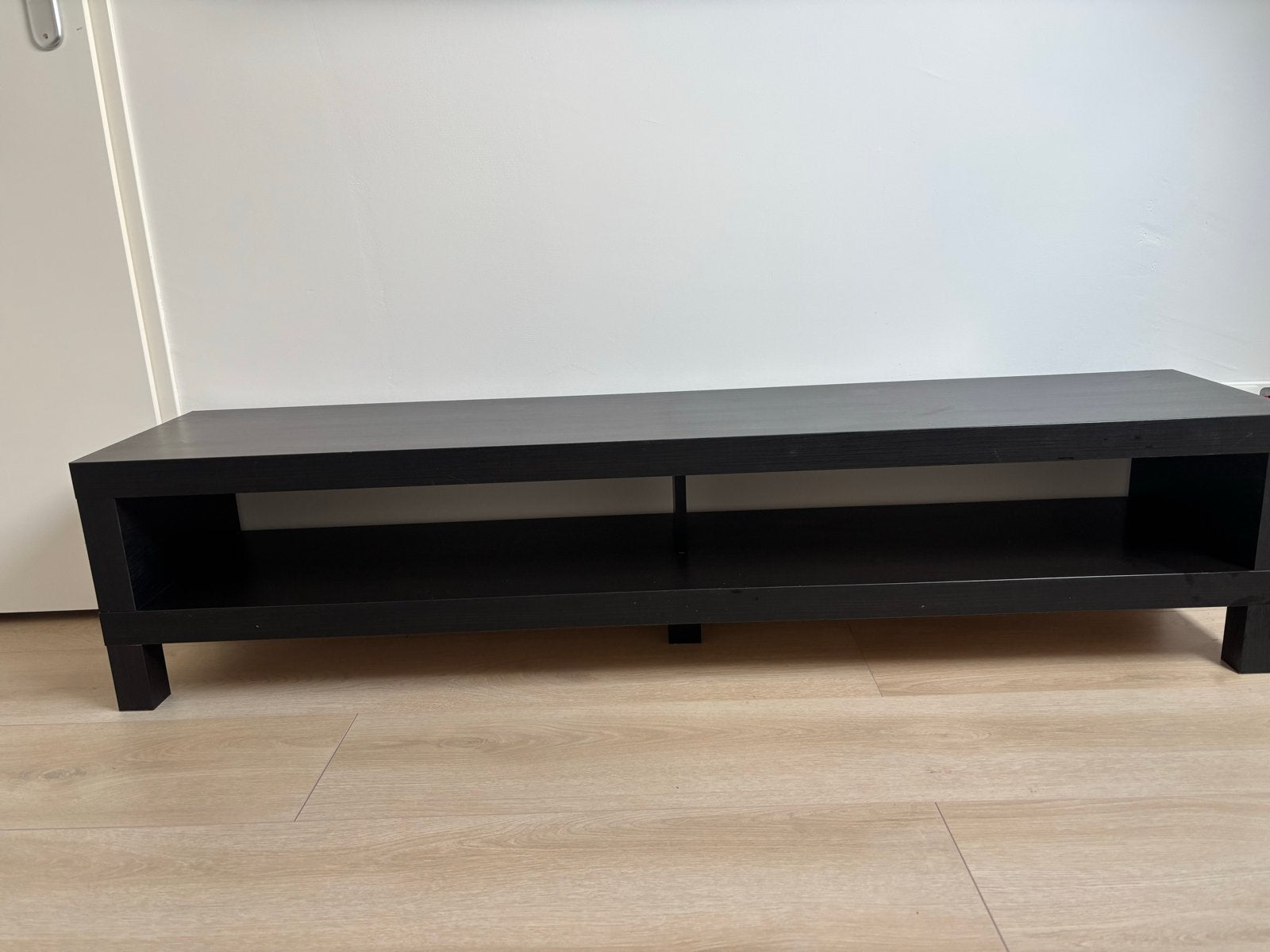 Zwart TV meubel, Ophalen, Gebruikt, 150 tot 200 cm, Minder dan 100 cm
