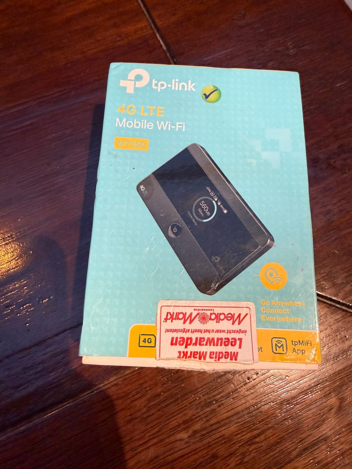 TP-Link m7350 4G LTE mobile WiFi mobiele WiFi router zgan, Ophalen of Verzenden, Zo goed als nieuw, Router met modem