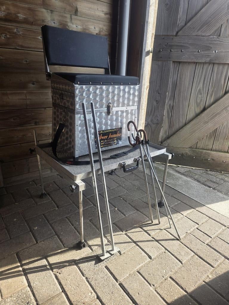 Aluminium Silver Jumbo viskoffer en accessoires, Watersport en Boten, Ophalen, Gebruikt, Koffer of Tas