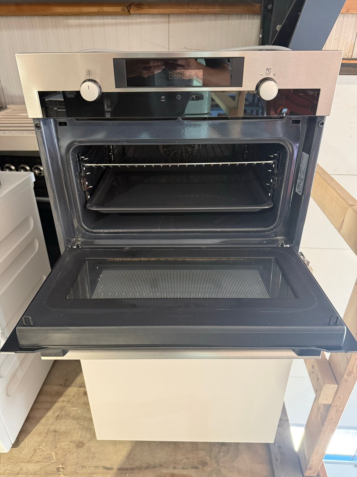 AEG Inbouw combimagnetron Zo goed als nieuw, 45 tot 50 cm, AEG, Ophalen of Verzenden, Inbouw