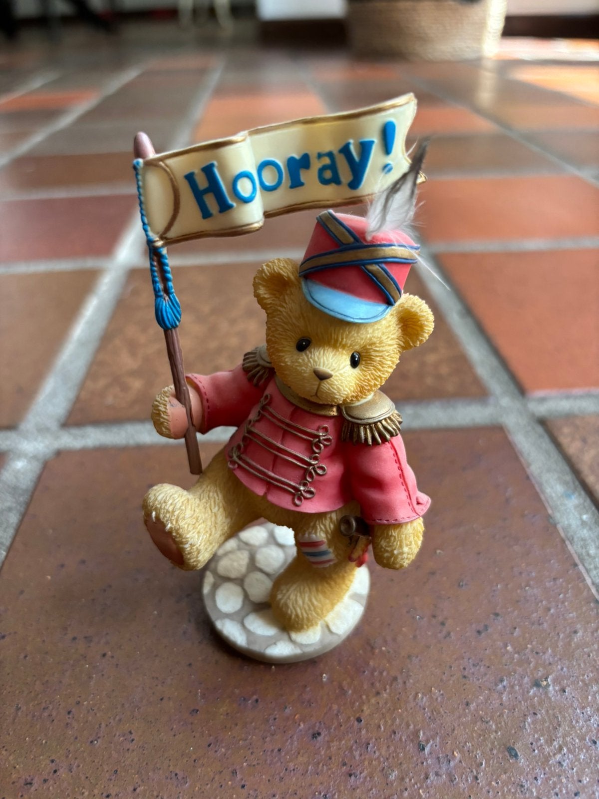 Cherished Teddies; Lanny, Ophalen of Verzenden, Zo goed als nieuw, Beeldje, Cherished Teddies