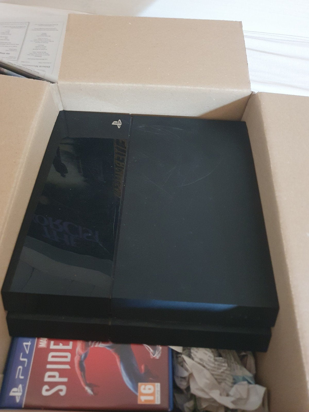 Playstation 4 werkend met harde schijf en games, Gebruikt, Ophalen of Verzenden, Zonder controller, 1 TB