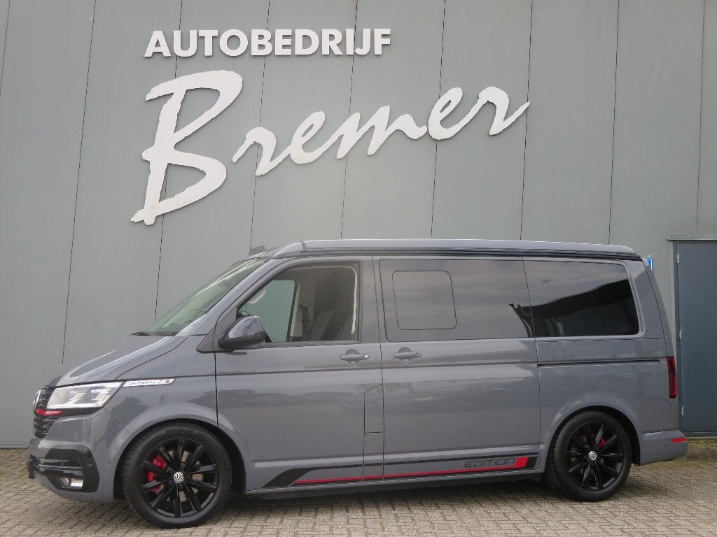 Volkswagen California Beach Camper 7Pers Edition BTW auto, Stof, Zwart, Overige carrosserieën, Bluetooth
