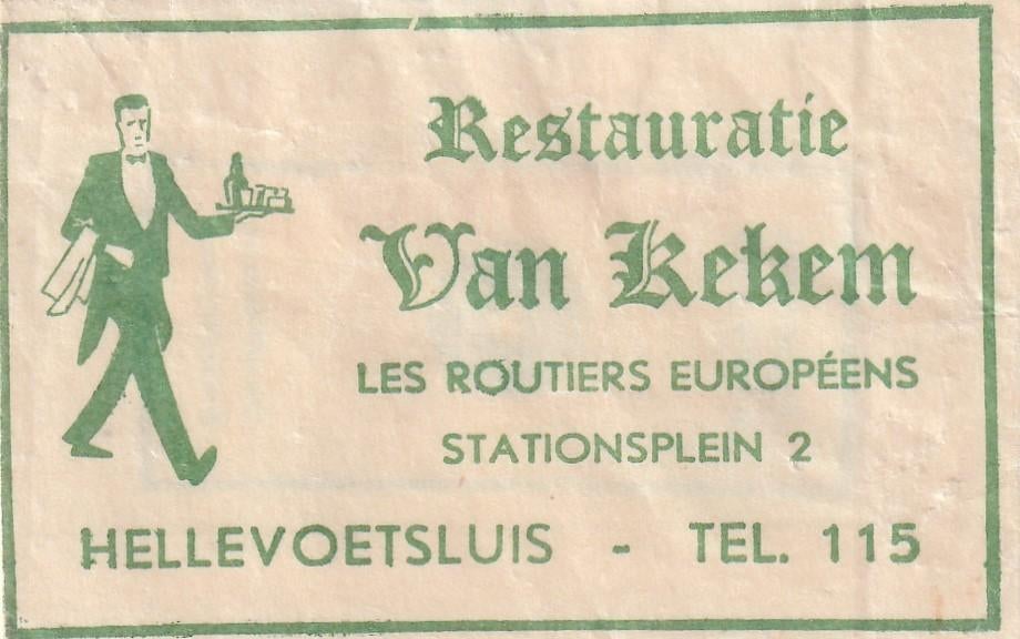Suikerzakje #1152 : Van Kekem Hellevoetsluis, Verzenden, Nederland