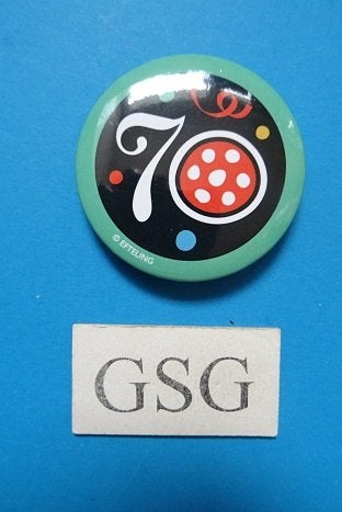 Efteling button 70 jaar groen nr. 50802-01, Ophalen, Nieuw, Button of Speldje