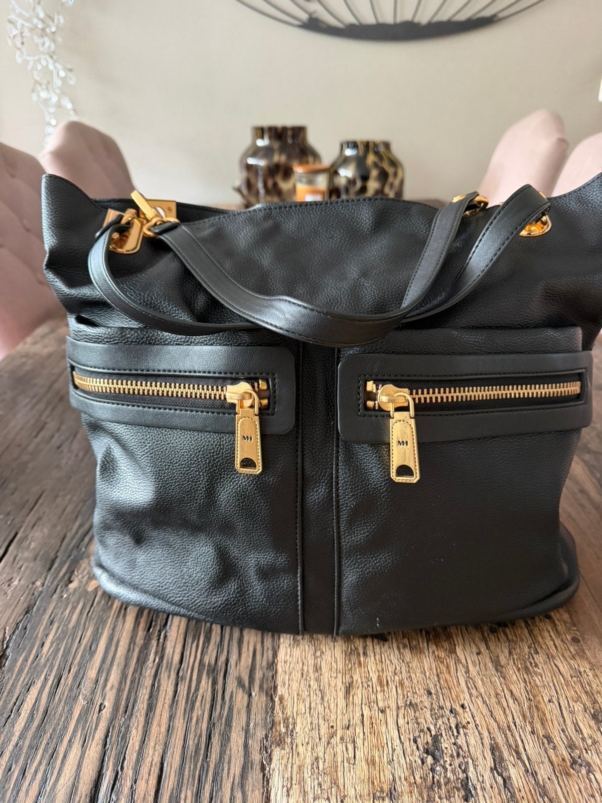 Matthew Harris / Mateo New York leren tas nieuwstaat, Ophalen of Verzenden, Zo goed als nieuw, Zwart, Handtas
