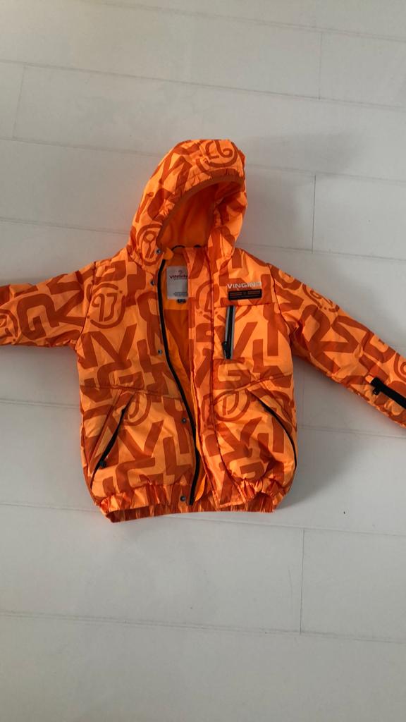 Winterjas jongens Vingino maat 128, Ophalen, Gebruikt, Jongen, Jas