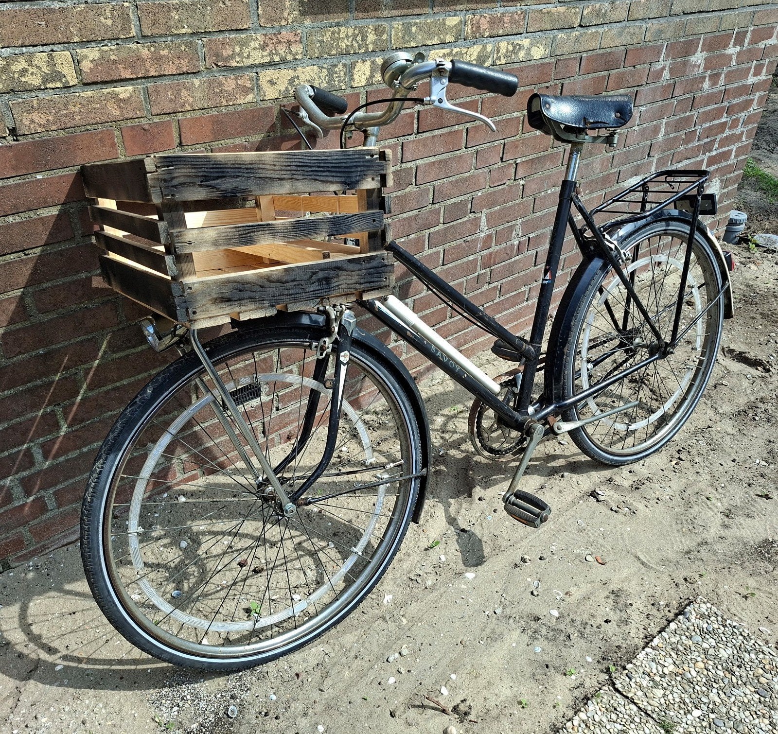 Old skool bicycle with working lights, Gebruikt, Velgrem, Versnellingen, Ophalen