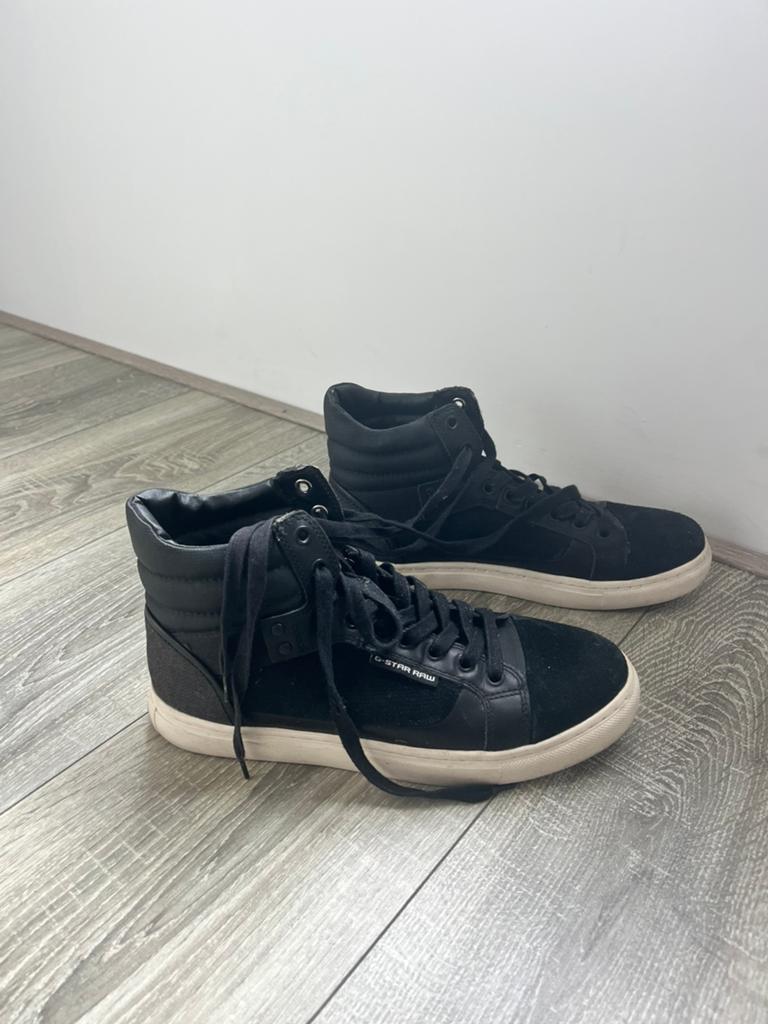 Zwarte sneakers 40 g-star raw schoenen augur samovar hi-top, Ophalen of Verzenden, Zo goed als nieuw, Zwart