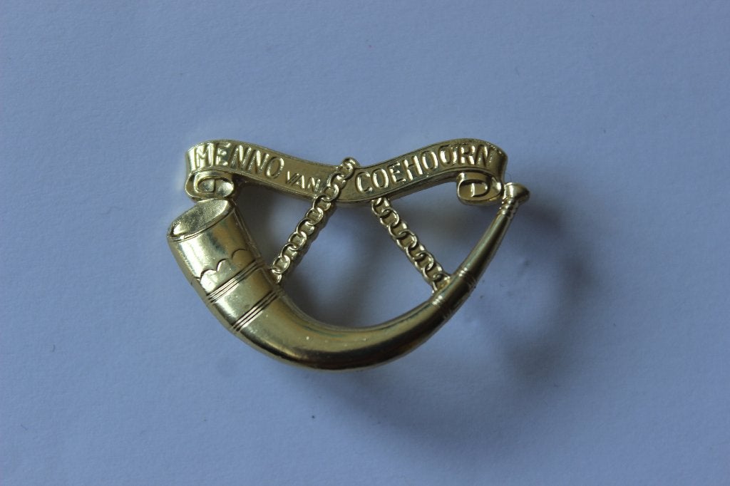 embleem landmacht menno van coehoorn, Verzamelen, Verzenden, Landmacht, Nederland, Embleem of Badge