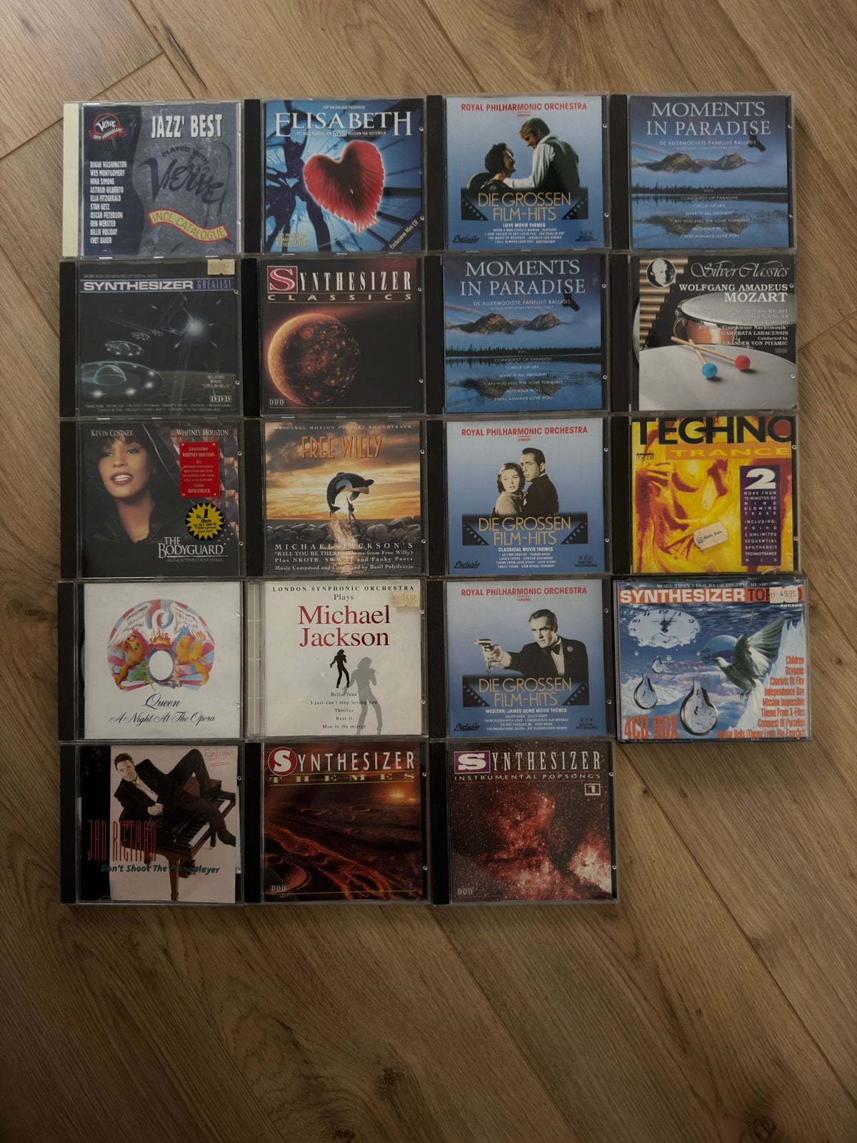 Diverse CD's: Jazz, Synthesizer, Filmhits, Pop & Klassiek, Cd's en Dvd's, Ophalen of Verzenden, Gebruikt, Verzamelalbum, Inclusief doosje