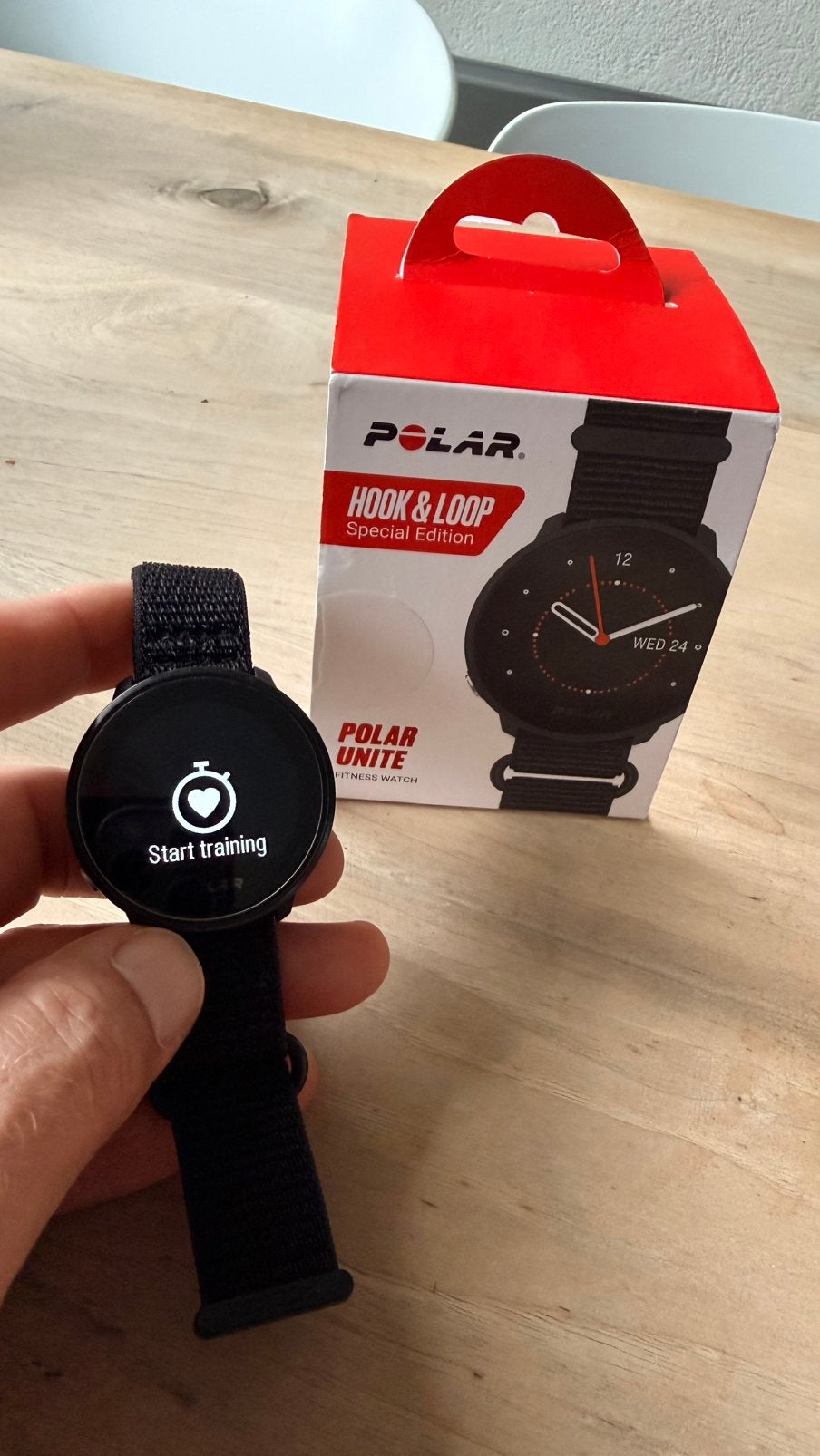 Polar Unite sporthorloge in speciale uitvoering, Windows, Zwart, Ophalen of Verzenden, Zo goed als nieuw