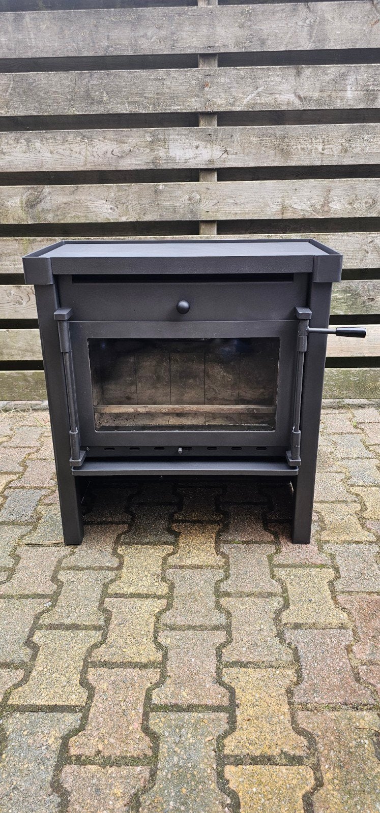 janus 12 houtkachel, Huis en Inrichting, Ophalen, Houtkachel, Zo goed als nieuw, Vrijstaand