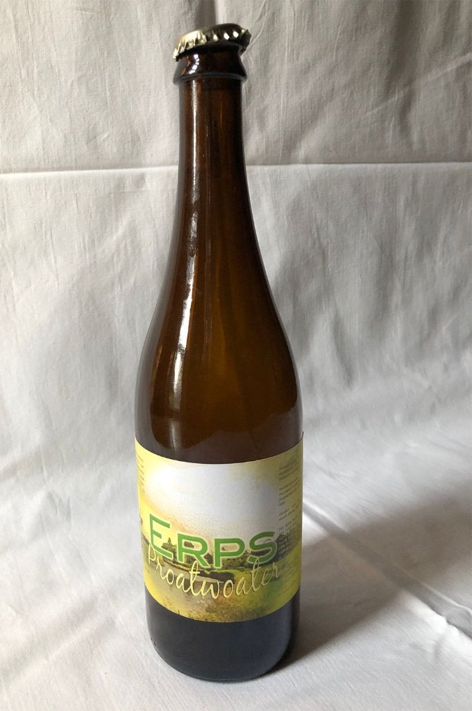 ERPS Proatwoater bier biermerk etiket St. Vattumus Schijndel, Ophalen of Verzenden, Zo goed als nieuw, Flesje(s), Overige merken