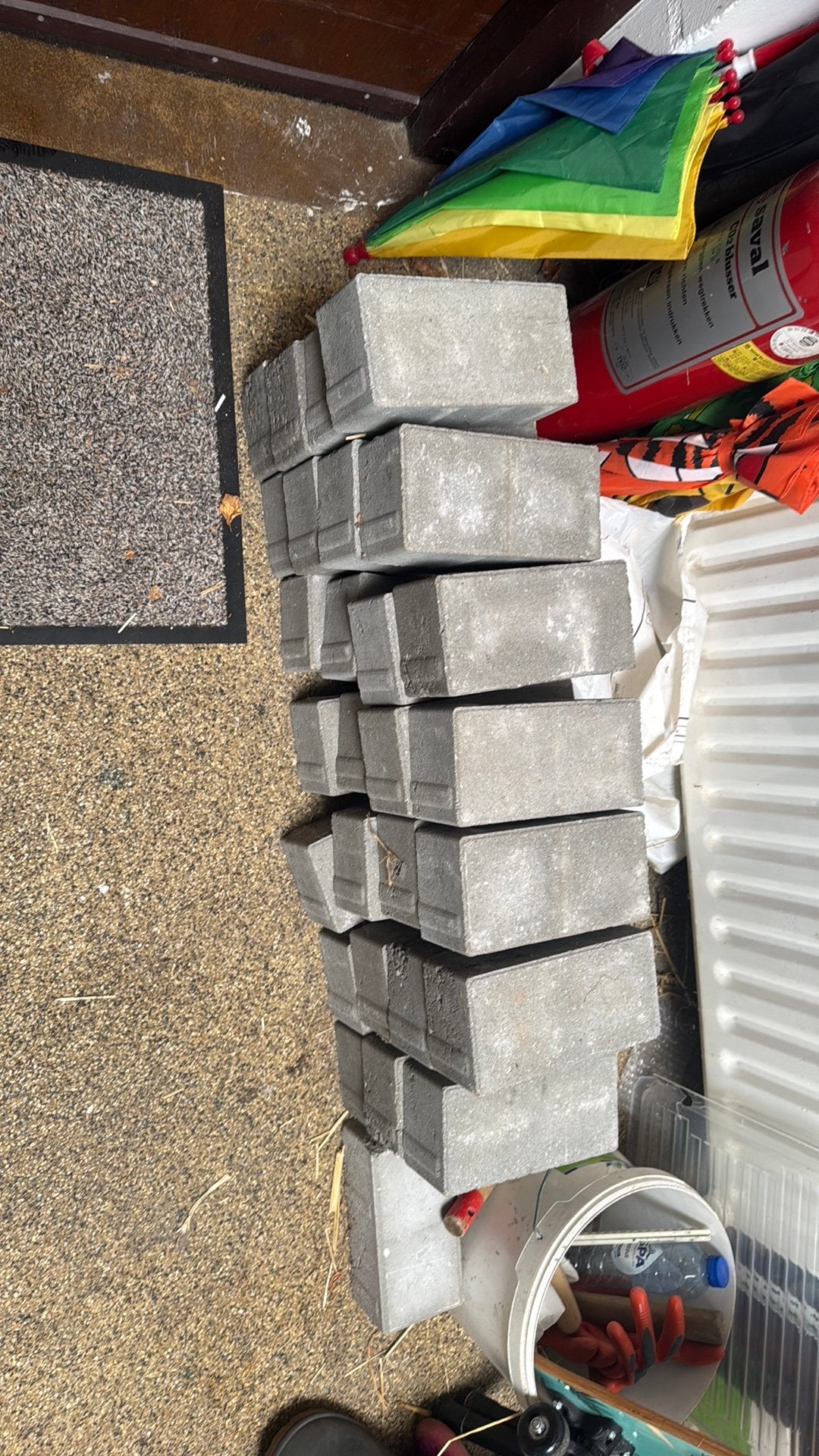 Klinkers, Ophalen, Nieuw, Beton, Klinkers