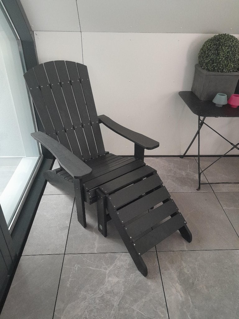 Bear chair zwart kunstsof, Ophalen, Zo goed als nieuw, Kunststof